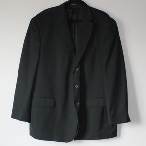 Men's Stafford Black Suit Jacket 100% Wool